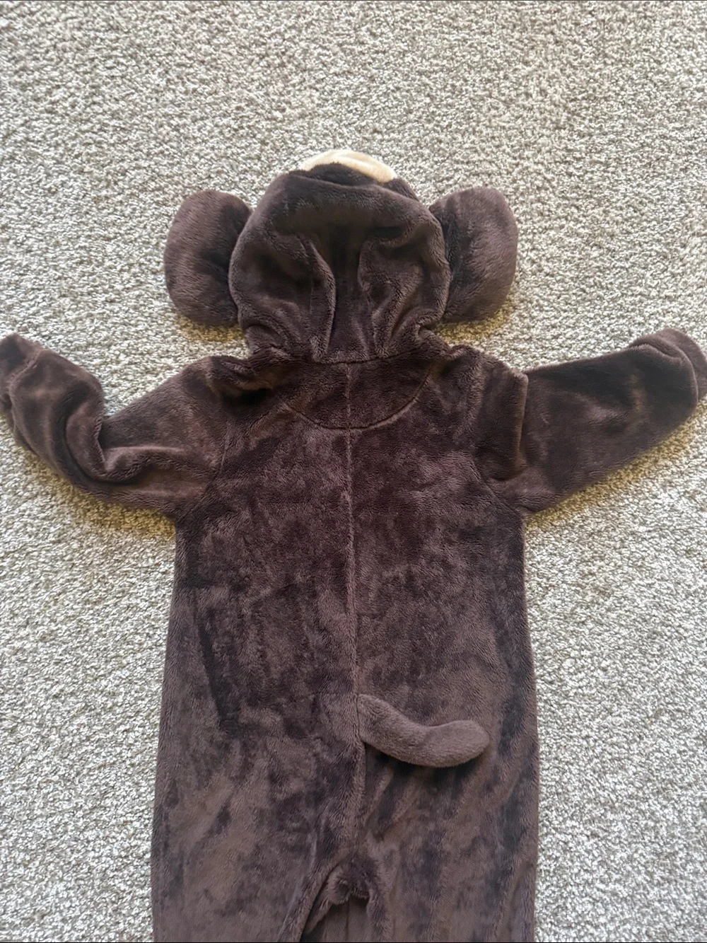 baby GAP 🐒 BROWN & CREAM MONKEY 🐒 BODYSUIT TODDLER 2YRS COSTUME 🌟EUC🌟
